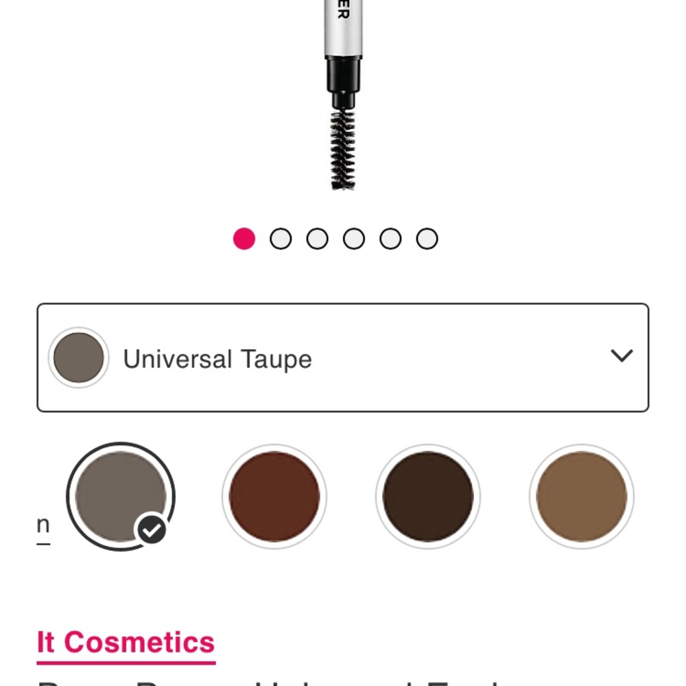 IT cosmetics eyebrow pencil.